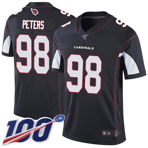 Arizona Cardinals Limited Black Men Corey Peters Alternate Jersey NFL Football 98 100th Season Vapor Untouchable